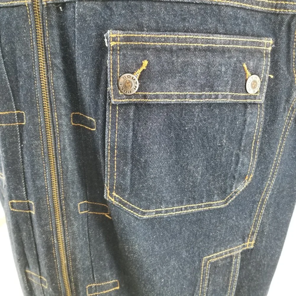 Vintage Southpole Denim Jacket Vest Mens XL Blue Denim Y2K Street Wear